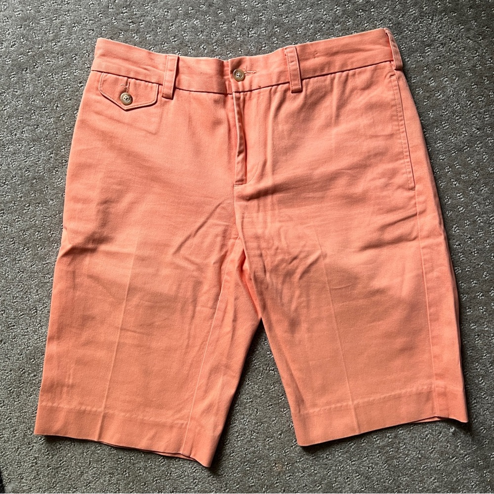 Ralph Lauren Sport Polo Coral Sherbert Orange Cotton Bermuda Shorts Pants 4